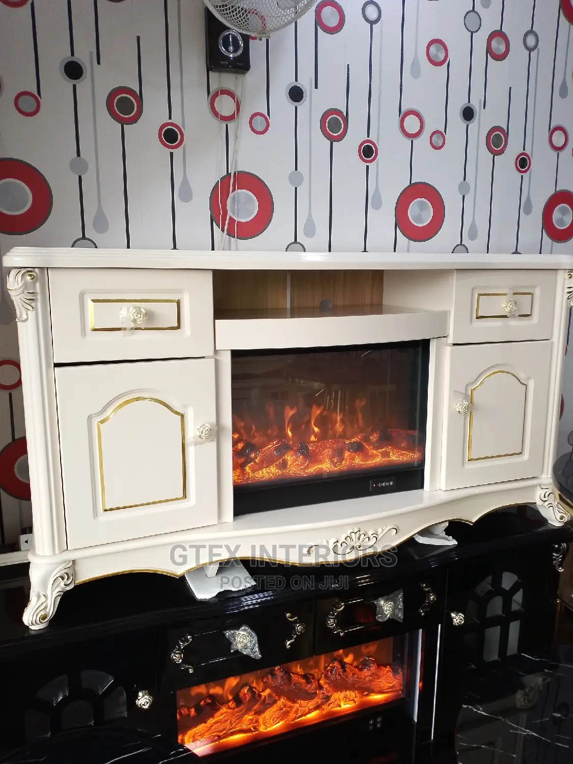TV Stand With Fire Place