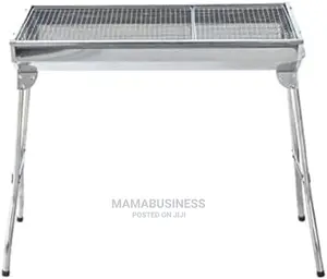 Big Standing Stainless BBQ Grill