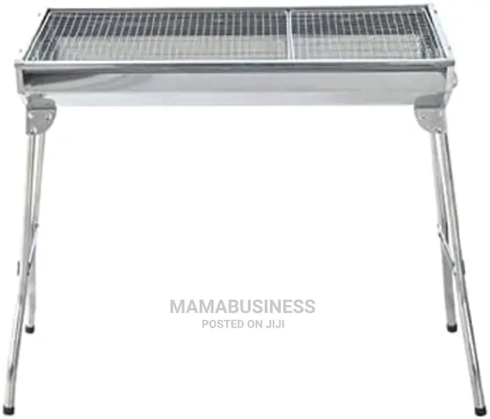 Big Standing Stainless BBQ Grill
