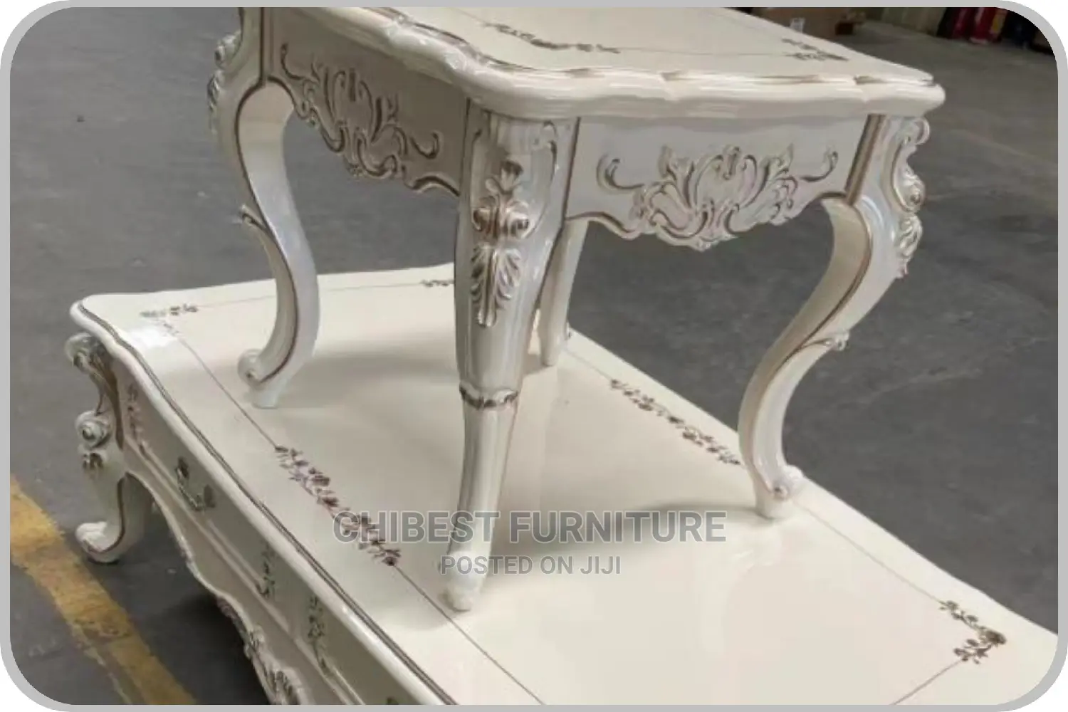 Center Table With Two Side Stools