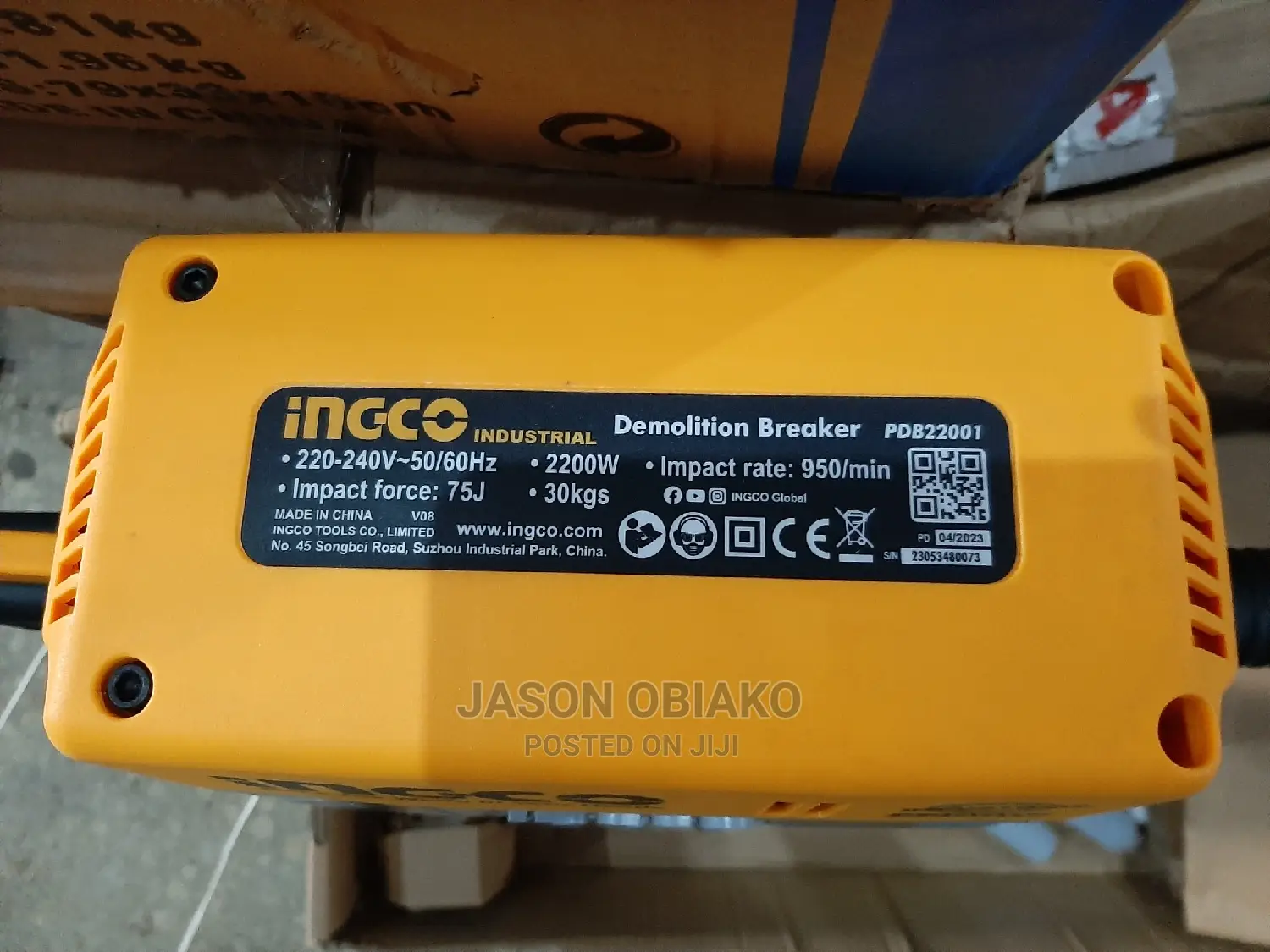 Ingco D3molition Breaker 2200W