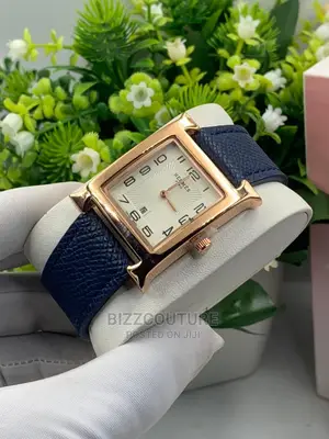 Original HERMES Leather Strap Watch Available in Store