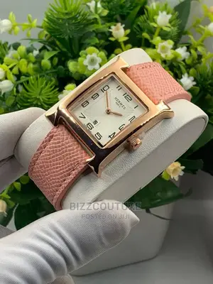Original HERMES Leather Strap Watch Available In Store