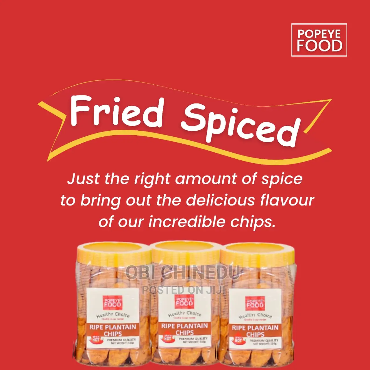 Well Prepared Packaged Plantain Chips.