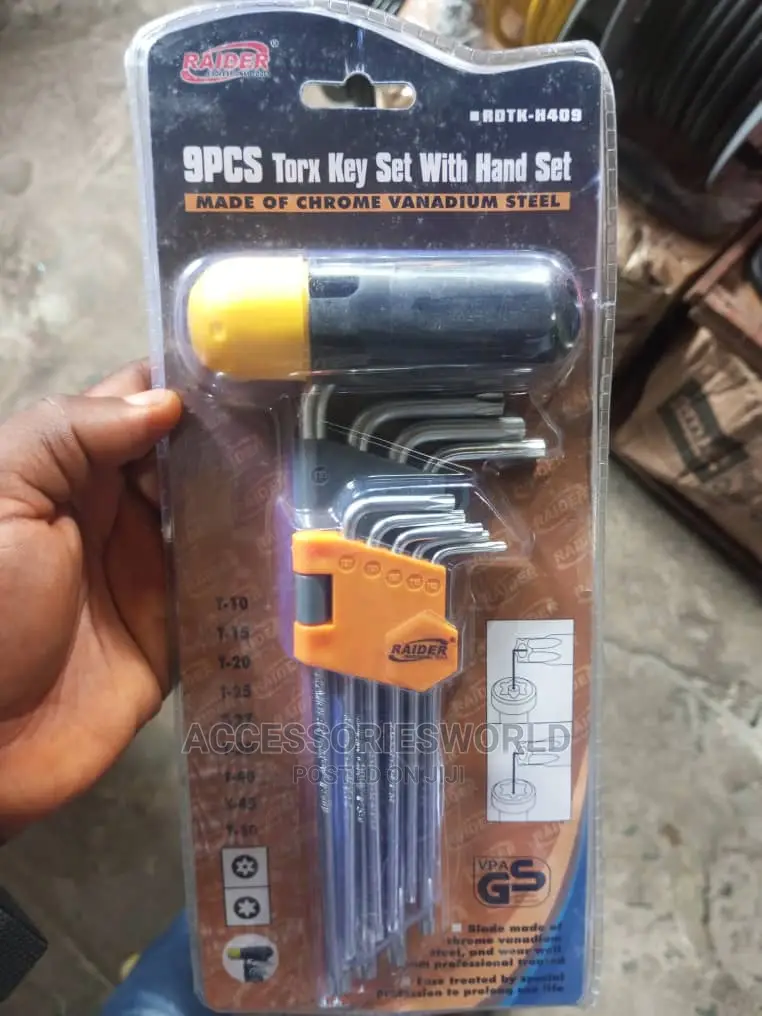 9pcs Allen Hex Key Set