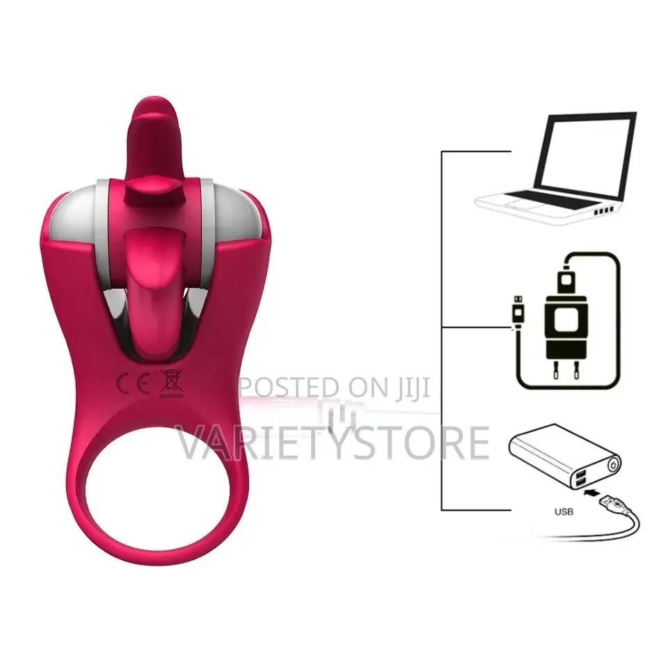 Rechargeable Clitoris Stimulation Delay Ejaculatio Cock Ring
