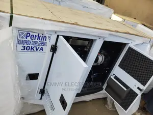 (30kva) Brand New Perkins Diesel Soundproof Generator 100%