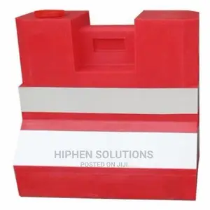 Hiphen Solutions Set Of 5 Plastic Road Safety Barricade Barrier