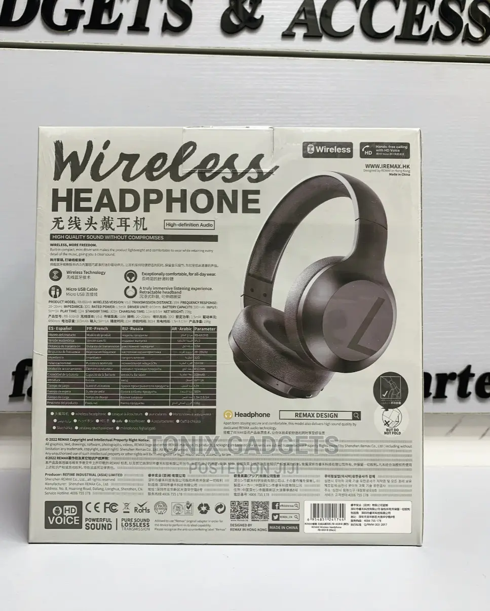 Remax RB-660HB Wireless Bluetooth Headset