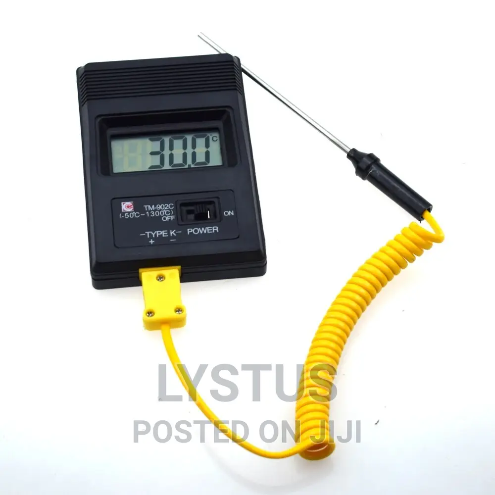 K Type Tm902c Digital Thermometer + Thermocouple Probe