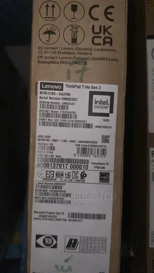 New Laptop Lenovo ThinkPad T14 G3 16GB Intel Core i7 SSD 512GB