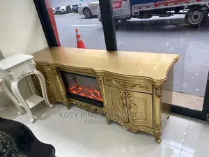 Gold Royal Fireplace Tv Stand