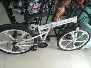 White Alloyed Foldable Benz Bicycle