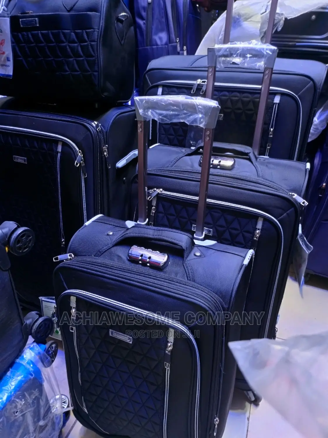 Set Of 5 Sky Express Box, Black