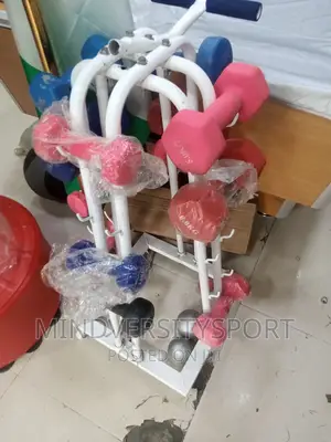 White Multi Dumbbell Rac