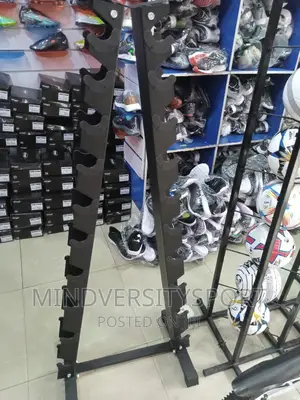 Black Upright Multi Dumbbell Rac