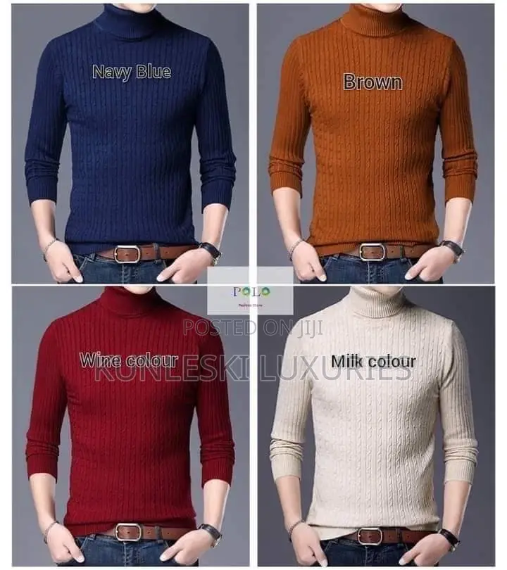 Original Turtle Neck Long Sleeve Cardigan