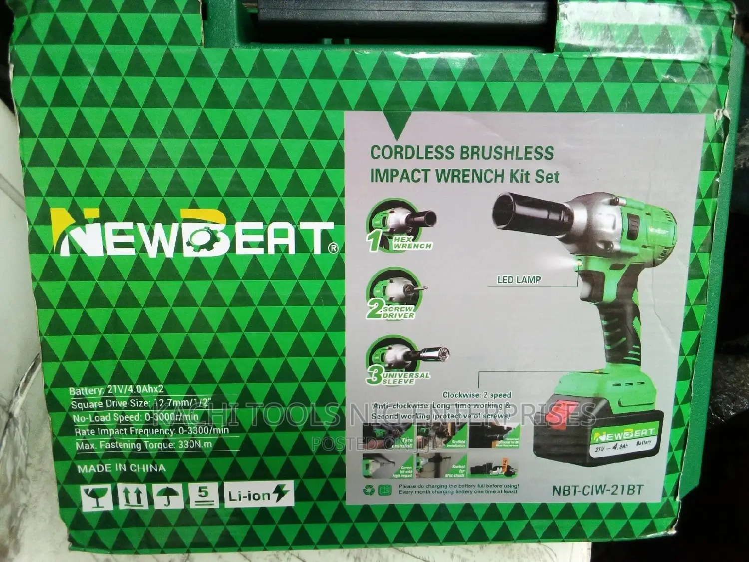 1/2 Battery Impact Wrench Machine