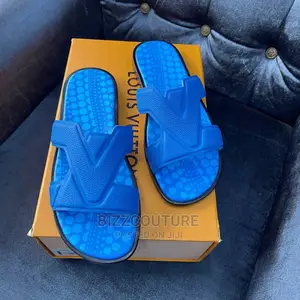 Original LOUIS VUITTON Leather Slippers Available in Store