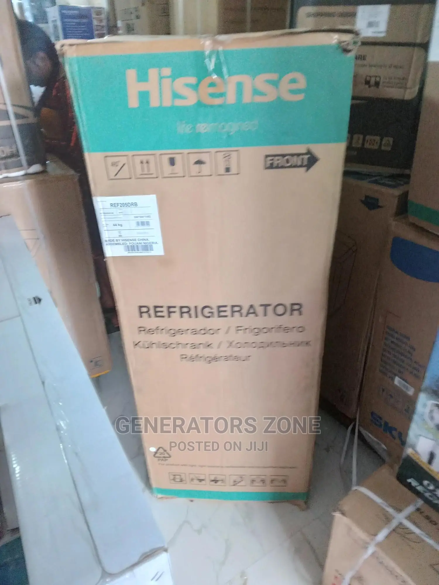 Original Hisense Double Door Refrigerator-Ref 205drb