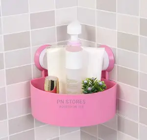 Bathroom Shelf Wall Corner Suction Storage Rack