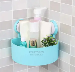 Bathroom Shelf Wall Corner Suction Storage Rack