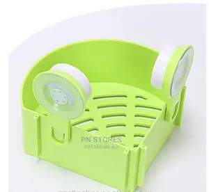 Bathroom Shelf Wall Corner Suction Storage Rack