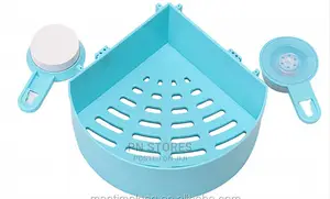Bathroom Shelf Wall Corner Suction Storage Rack