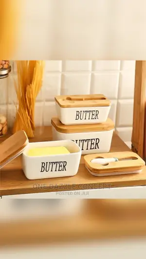 600ml Porcelain Butter Dish