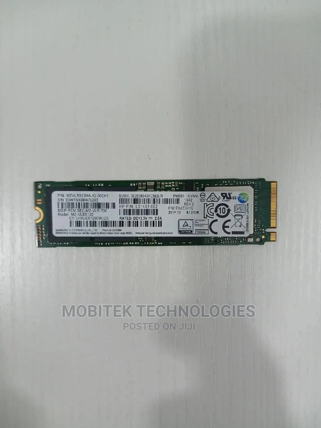 512gb Samsung Ssd Nvme M.2 Solid State Laptop Drive