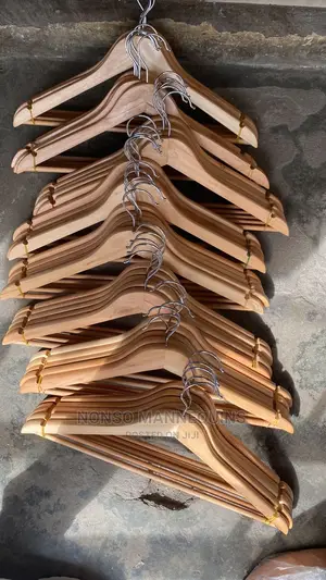 Packs of Wooden Clothes Hangers