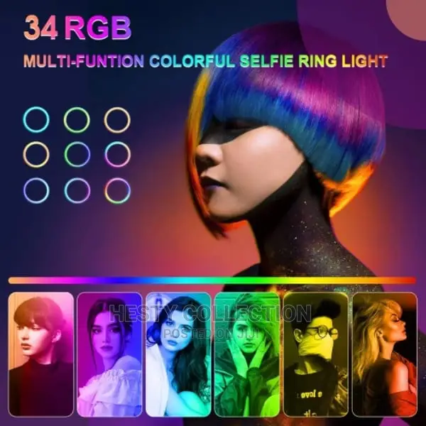 10 Inches RGB Ringlight With Tripod Stand