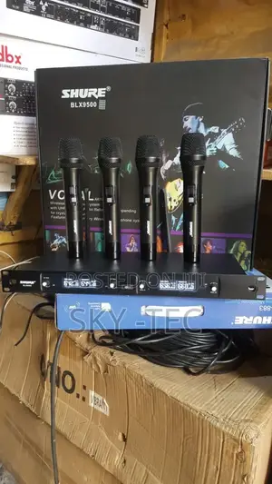 Original BLX-9500 Uhf Shure 4-Handle Wireless Microphone