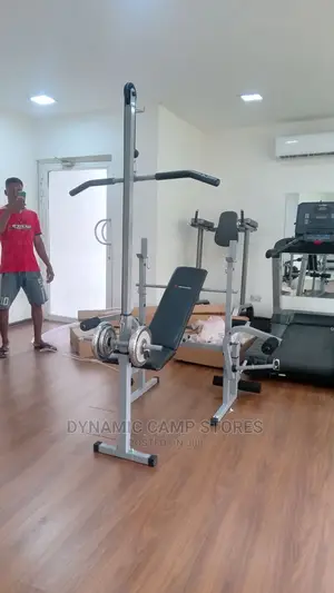 50kg Weight With Bench Silver
