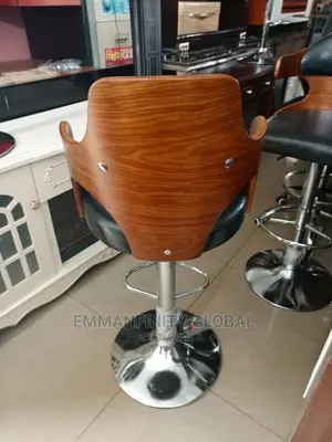 Wooden Back Bar Stool