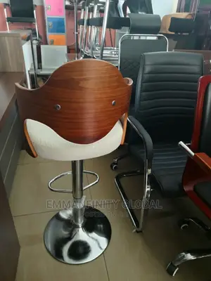 Wooden Back Bar Stool