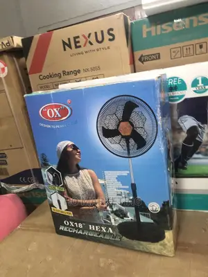 Ox Hexa Fan Rechargeable 18 Inches