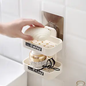 Double Layer Soap Box Wall Mount Soap Case