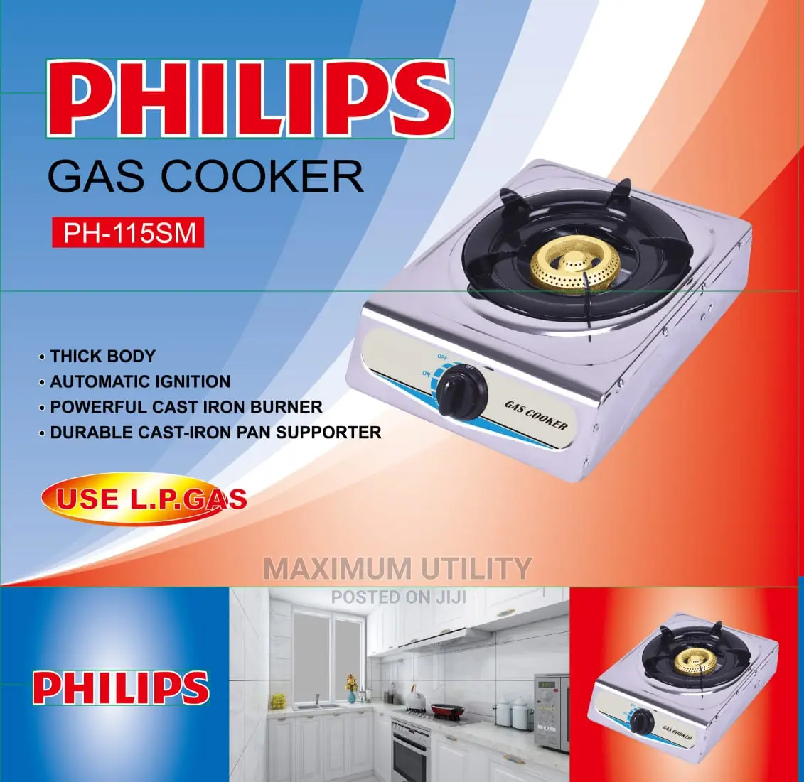 Philips Single Burner Gas Cooker