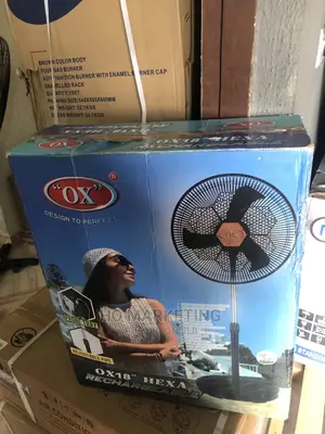 Rechargeable Standing Fan Ox Hexa 18 Inches