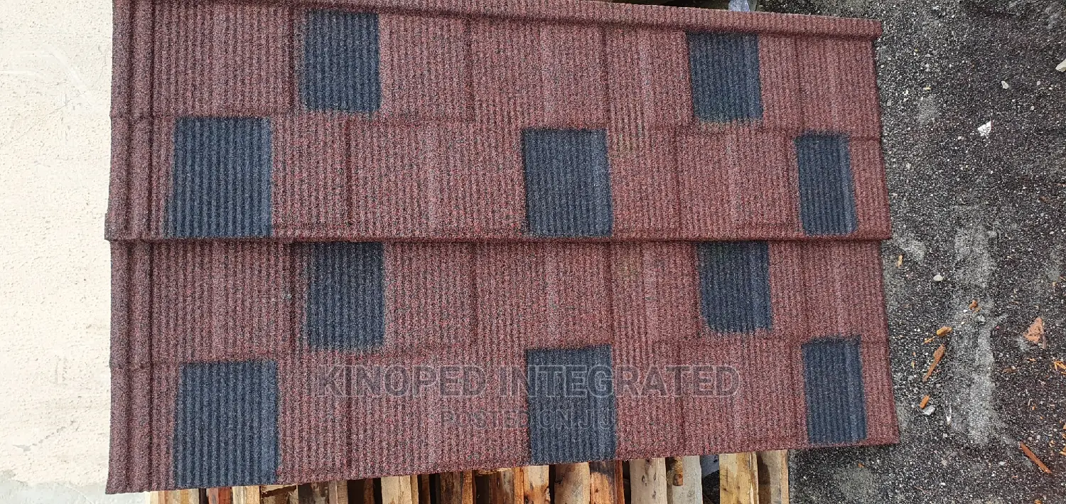 Red N Black Stone Coated Sheets