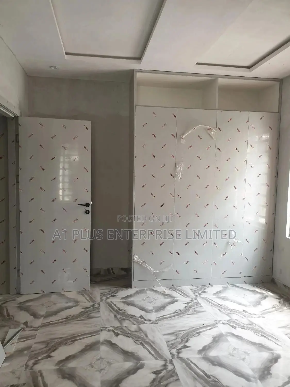 Hdf High Gloss Internal Flush Door Complete With Frame Acs