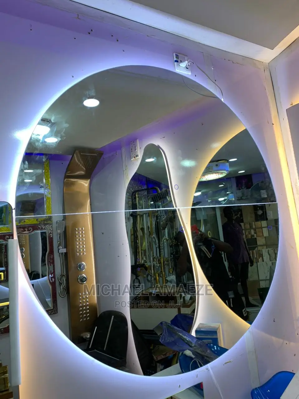 Half Moon and Round Mirror