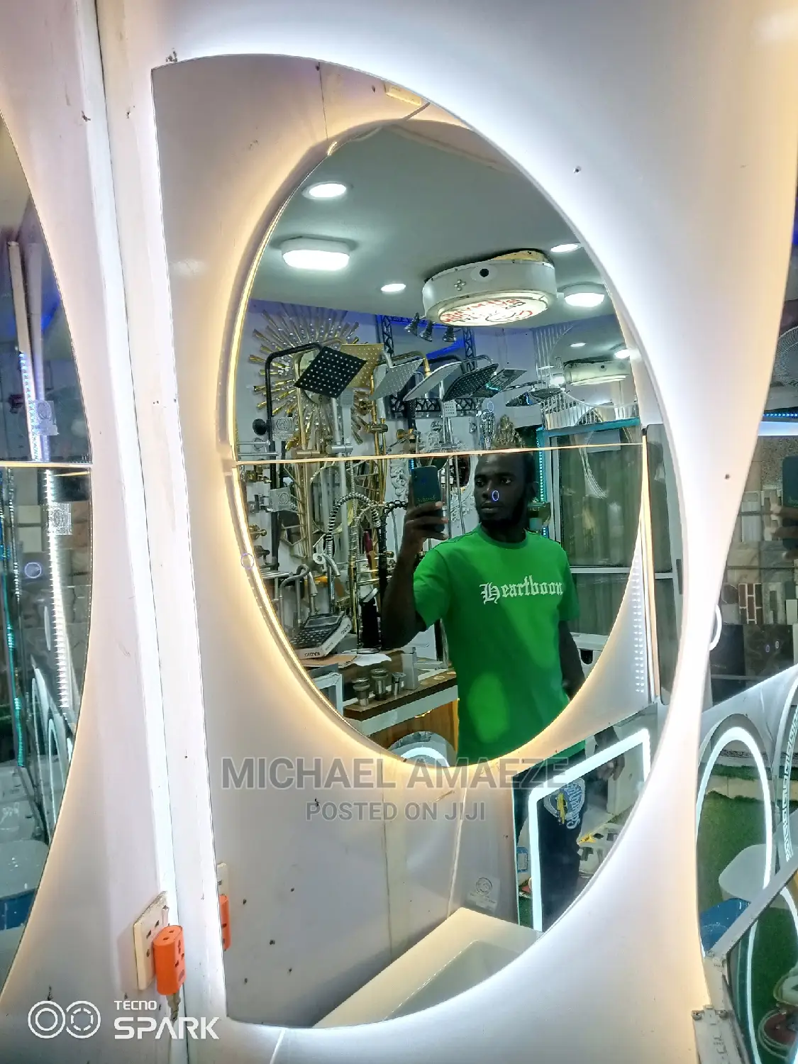 Half Moon and Round Mirror