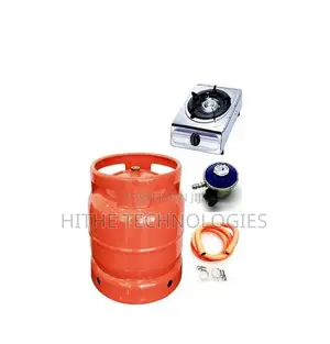 Single Gas Cooker With 6kg Cylinder + Hose + Regulator
