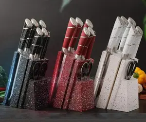 8pcs Kitchen Knives Set Chef Knife Sharp Cleaver