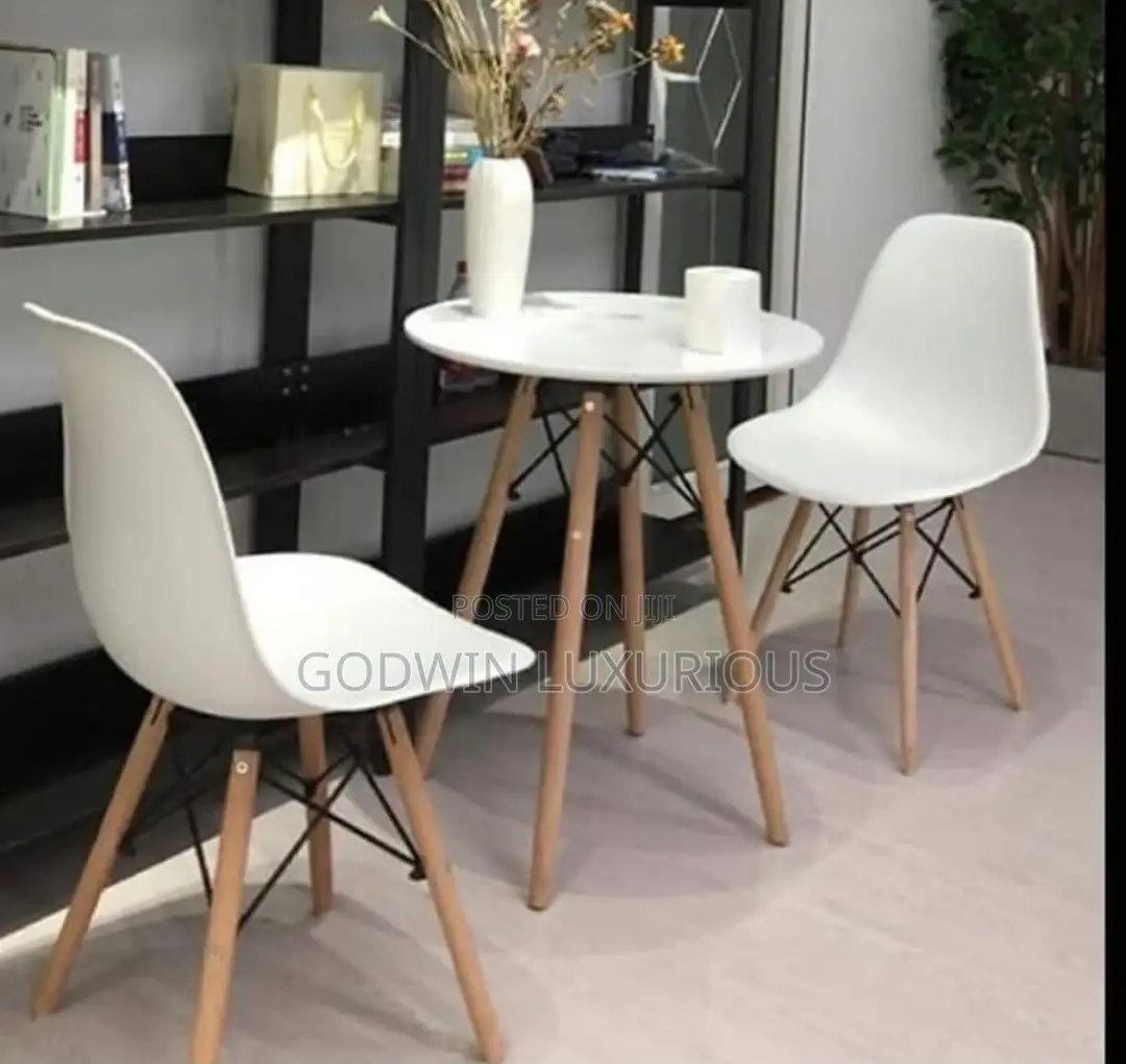 White Restaurant Chairs and Table