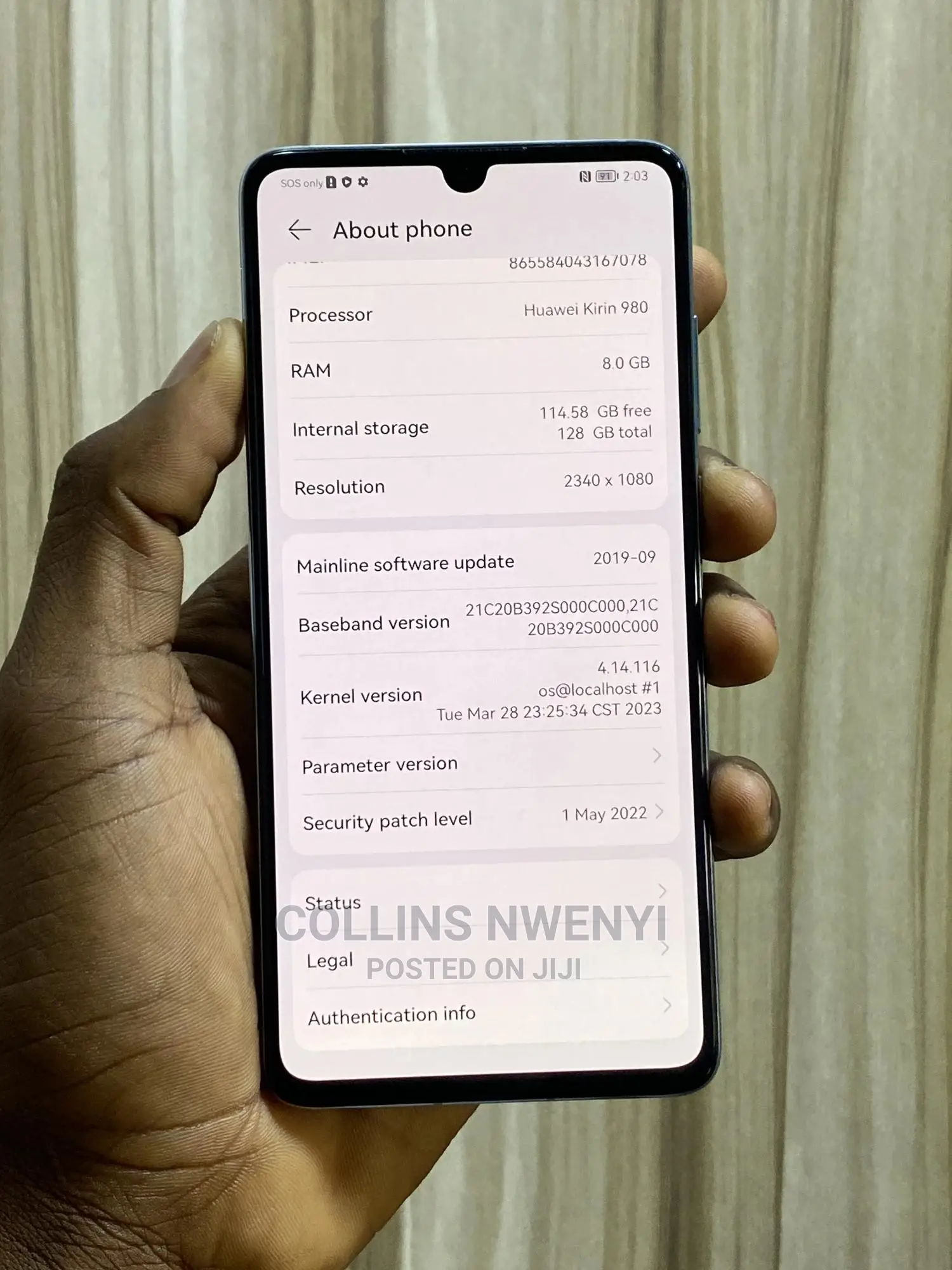 Huawei P30 128 GB Blue