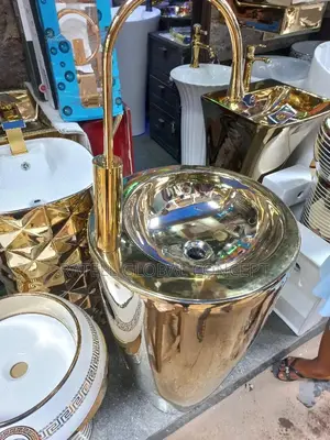 Gold Freestanding Wash Hand Basin