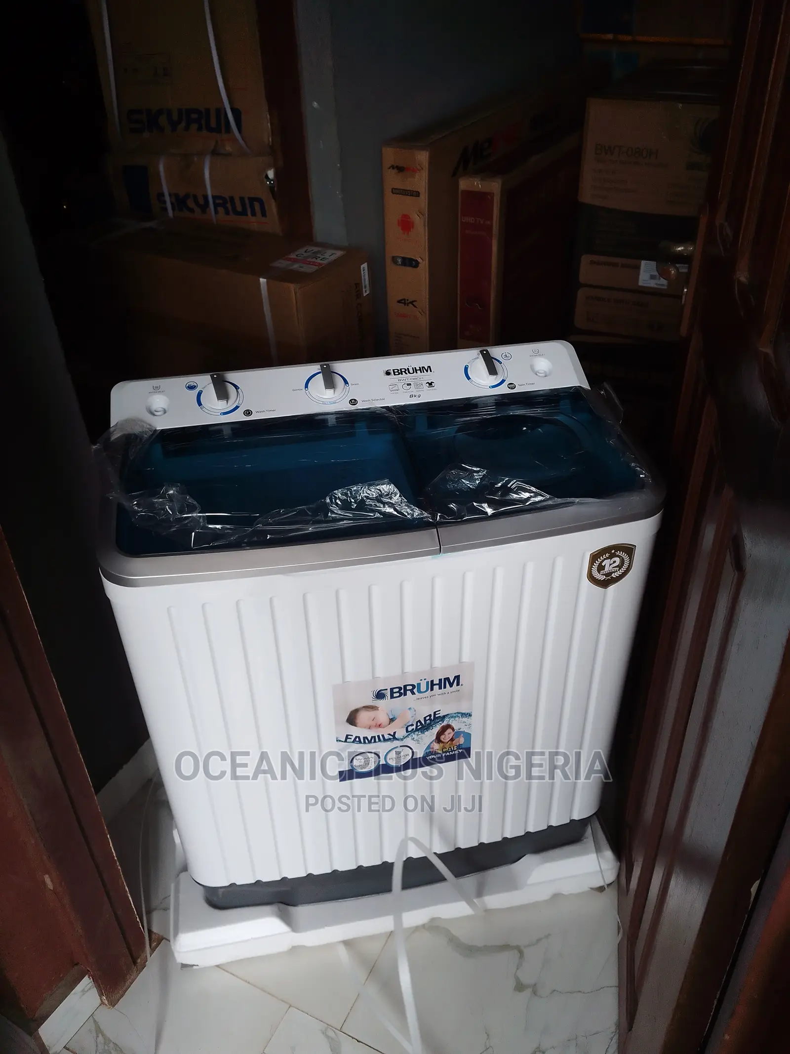 Brand New Bruhm 8kg Rust Free Washing Machine